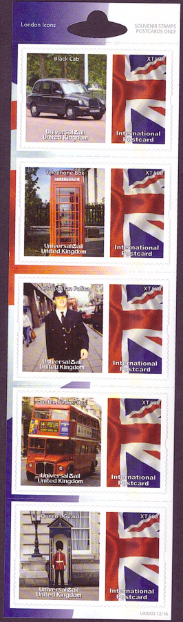 (image for) UK0003 London Icons Universal Mail Stamps Dated: 12/16